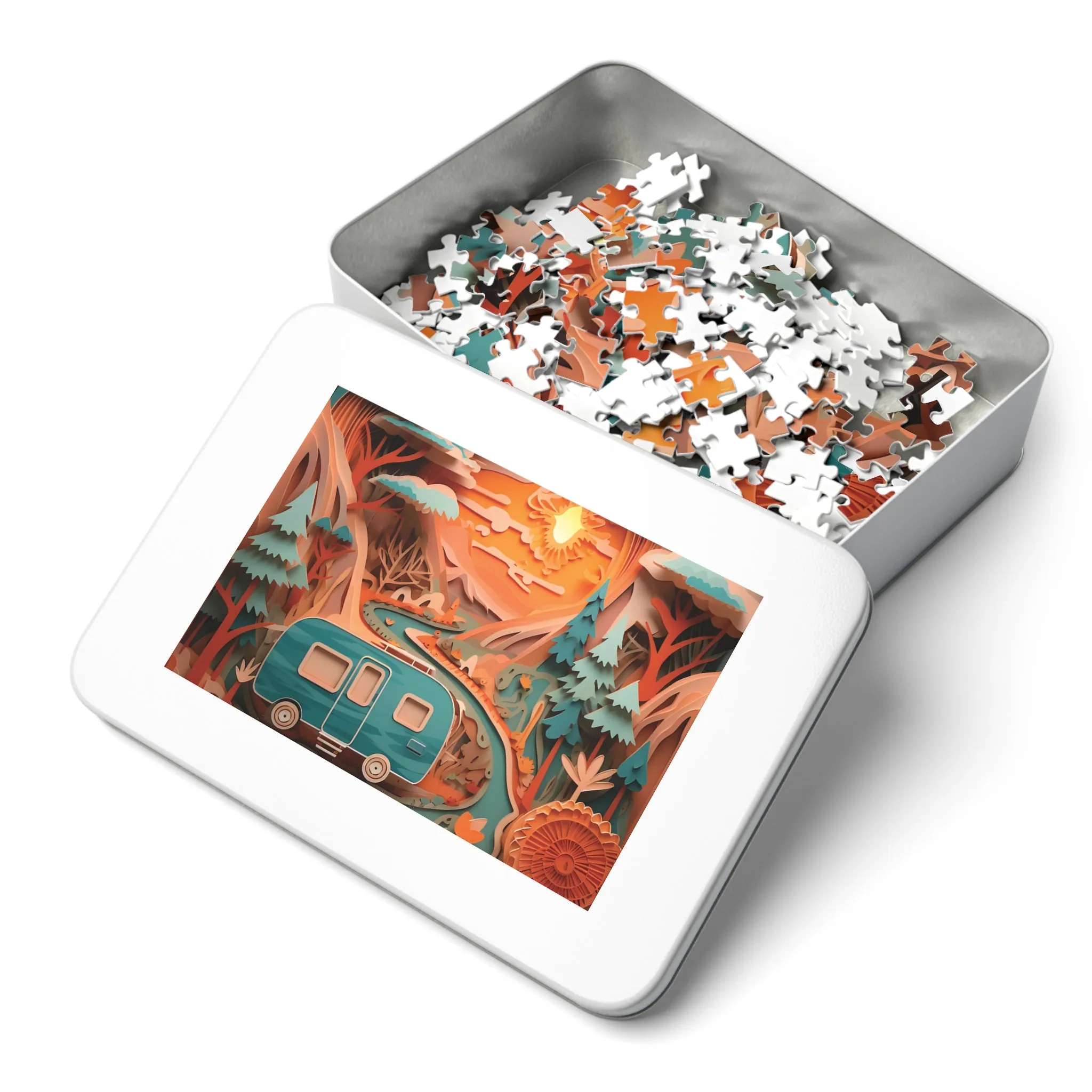 Puzzle, Caravan, Personalised/Non-Personalised (30, 110, 252, 500,1000-Piece) awd-pt-561