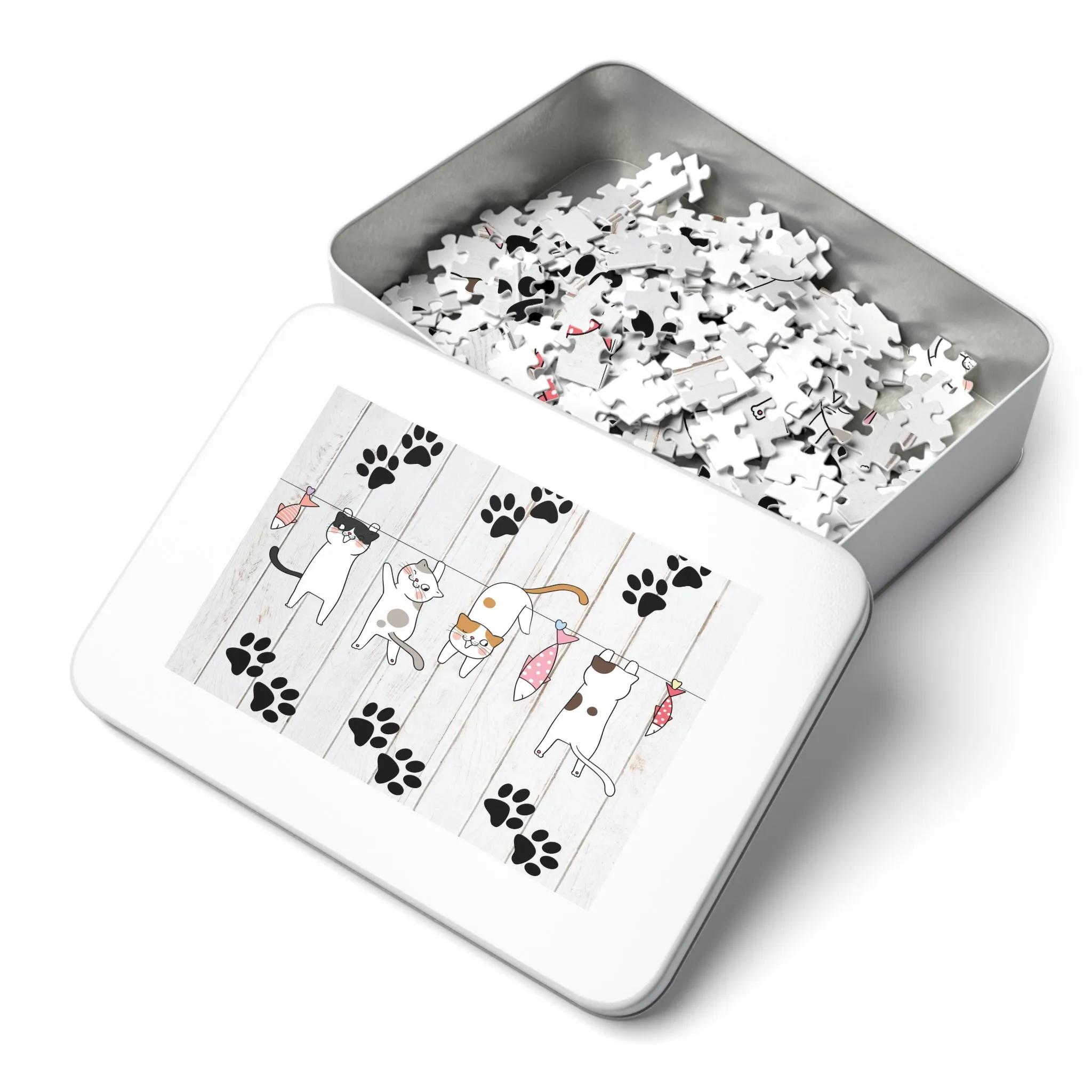 Puzzle, Cats, Personalised/Non-Personalised (30, 110, 252, 500,1000-Piece) awd-665