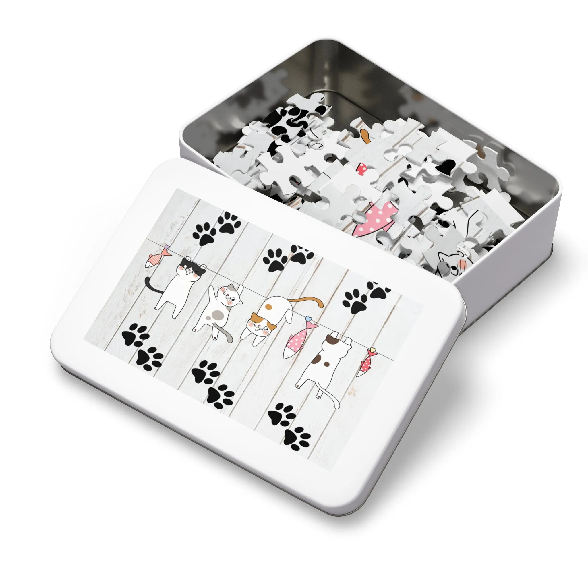 Puzzle, Cats, Personalised/Non-Personalised (30, 110, 252, 500,1000-Piece) awd-665