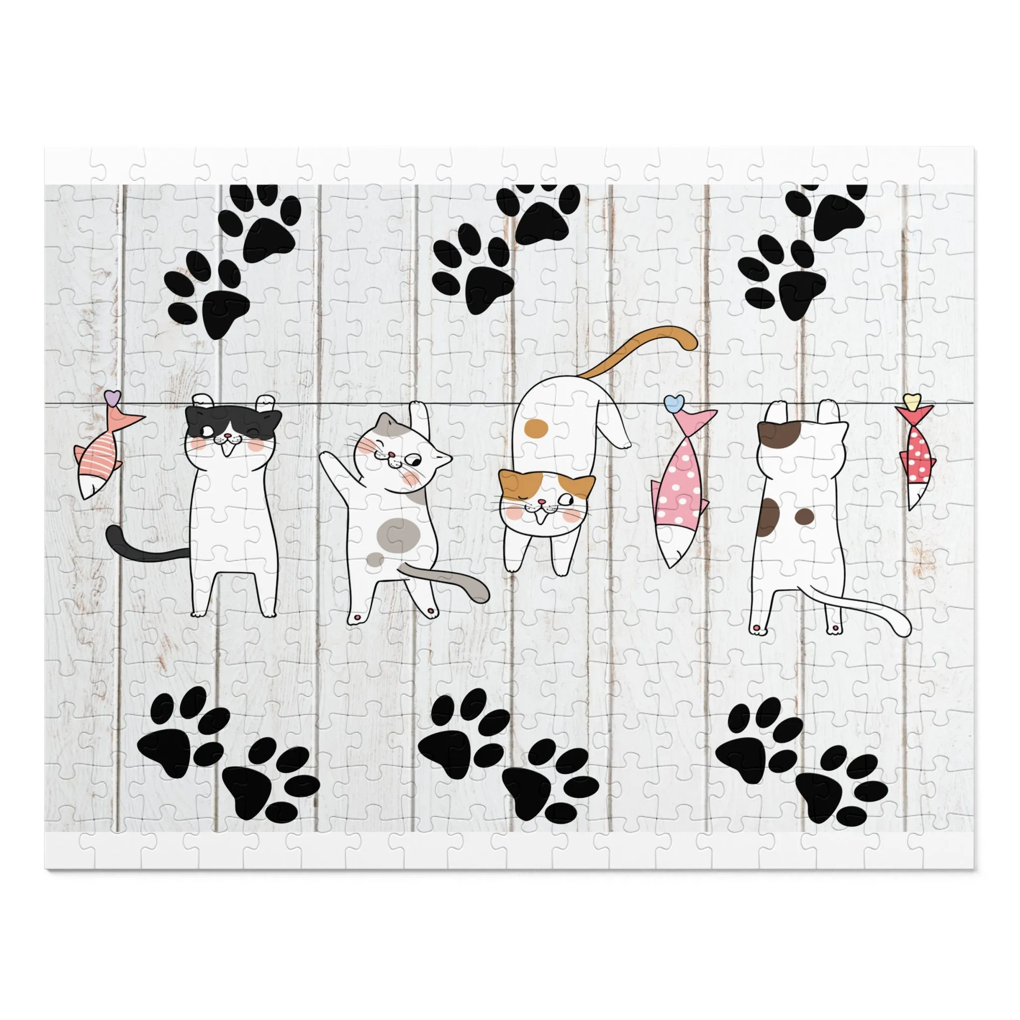 Puzzle, Cats, Personalised/Non-Personalised (30, 110, 252, 500,1000-Piece) awd-665