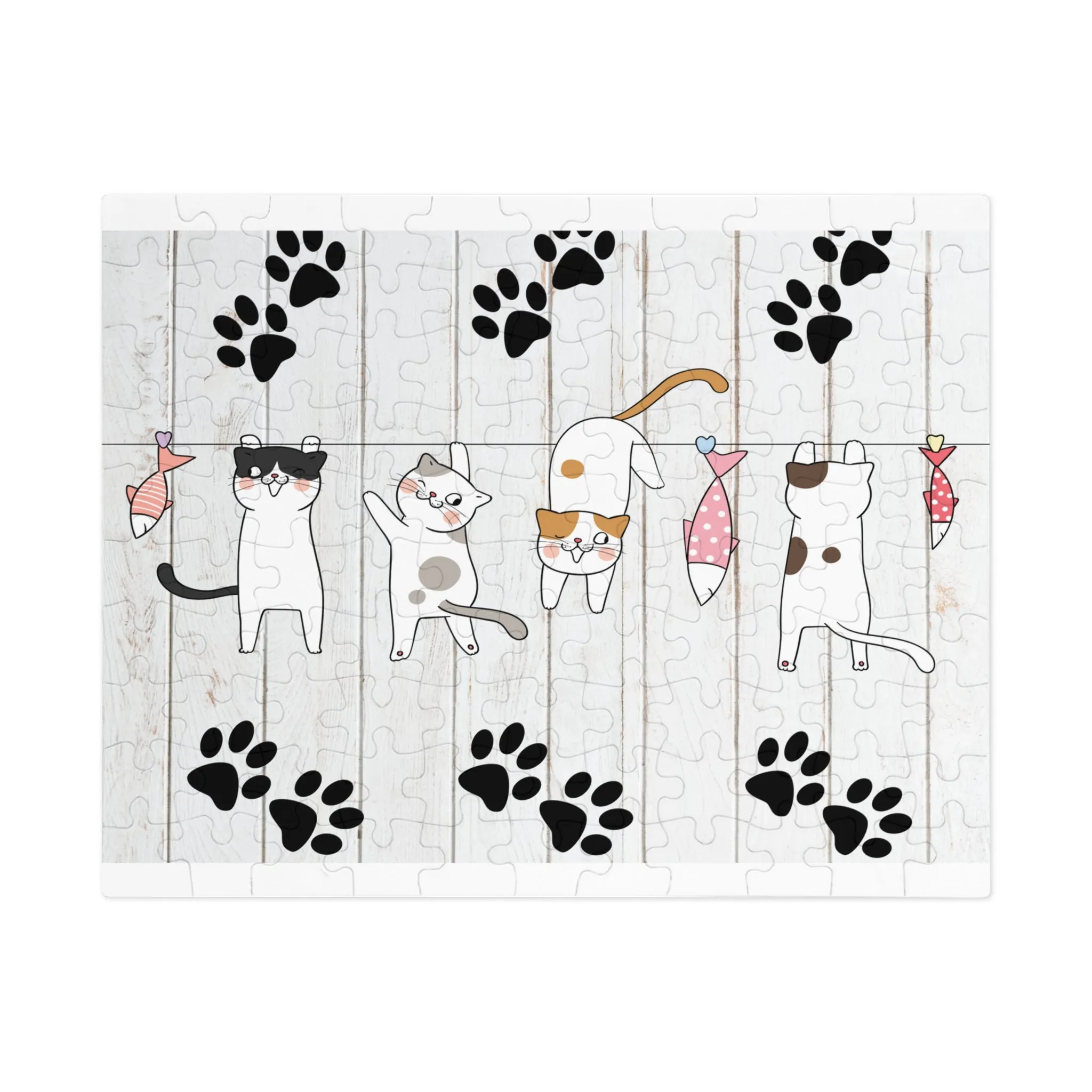 Puzzle, Cats, Personalised/Non-Personalised (30, 110, 252, 500,1000-Piece) awd-665