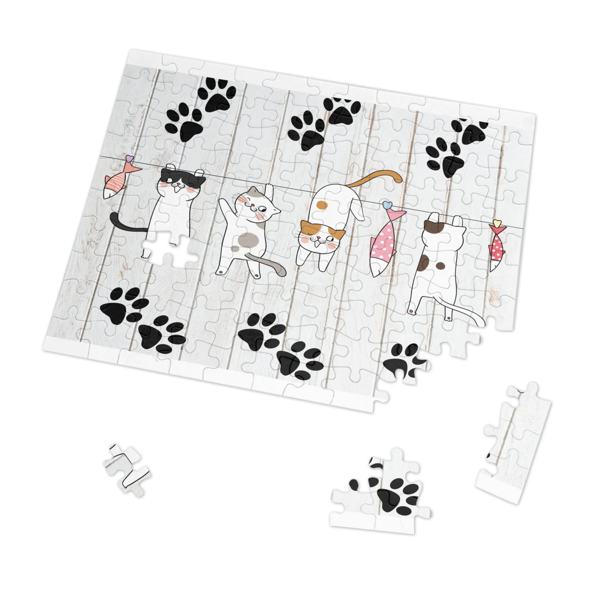 Puzzle, Cats, Personalised/Non-Personalised (30, 110, 252, 500,1000-Piece) awd-665