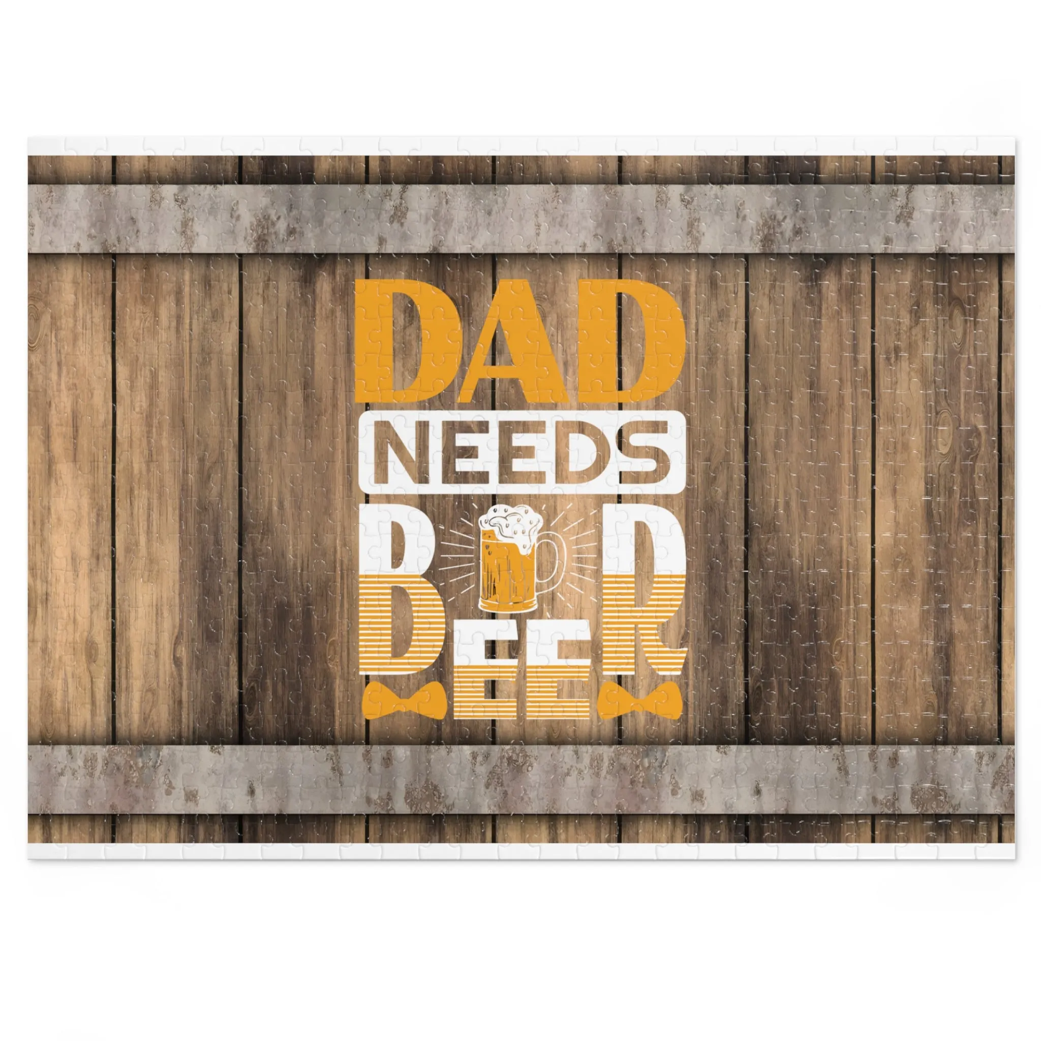 Puzzle, Dad, Dad Needs Beer, Personalised/Non-Personalised (30, 110, 252, 500,1000-Piece) awd-565