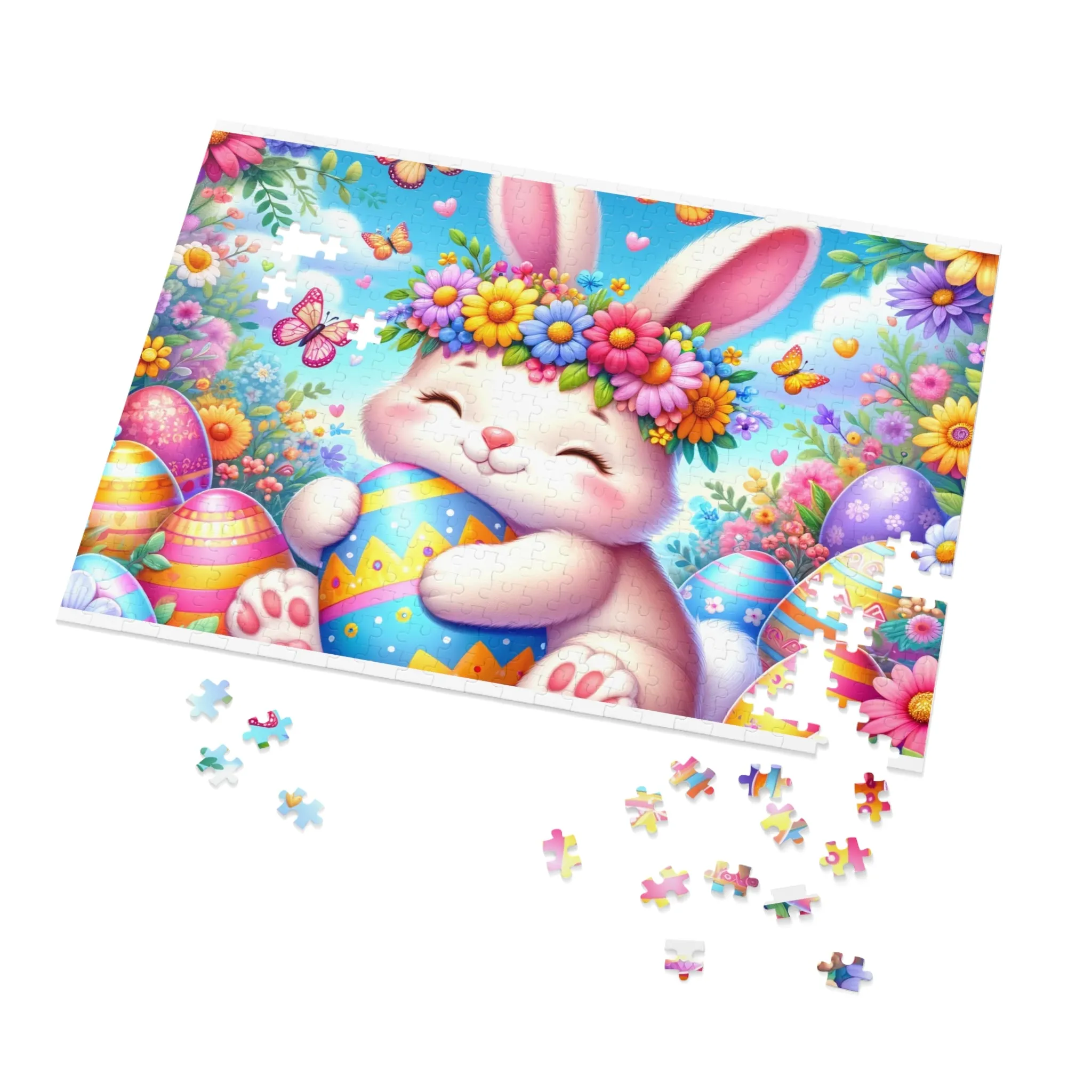 Puzzle, Easter, Rabbit, Personalised/Non-Personalised (30, 110, 252, 500,1000-Piece) awd-623