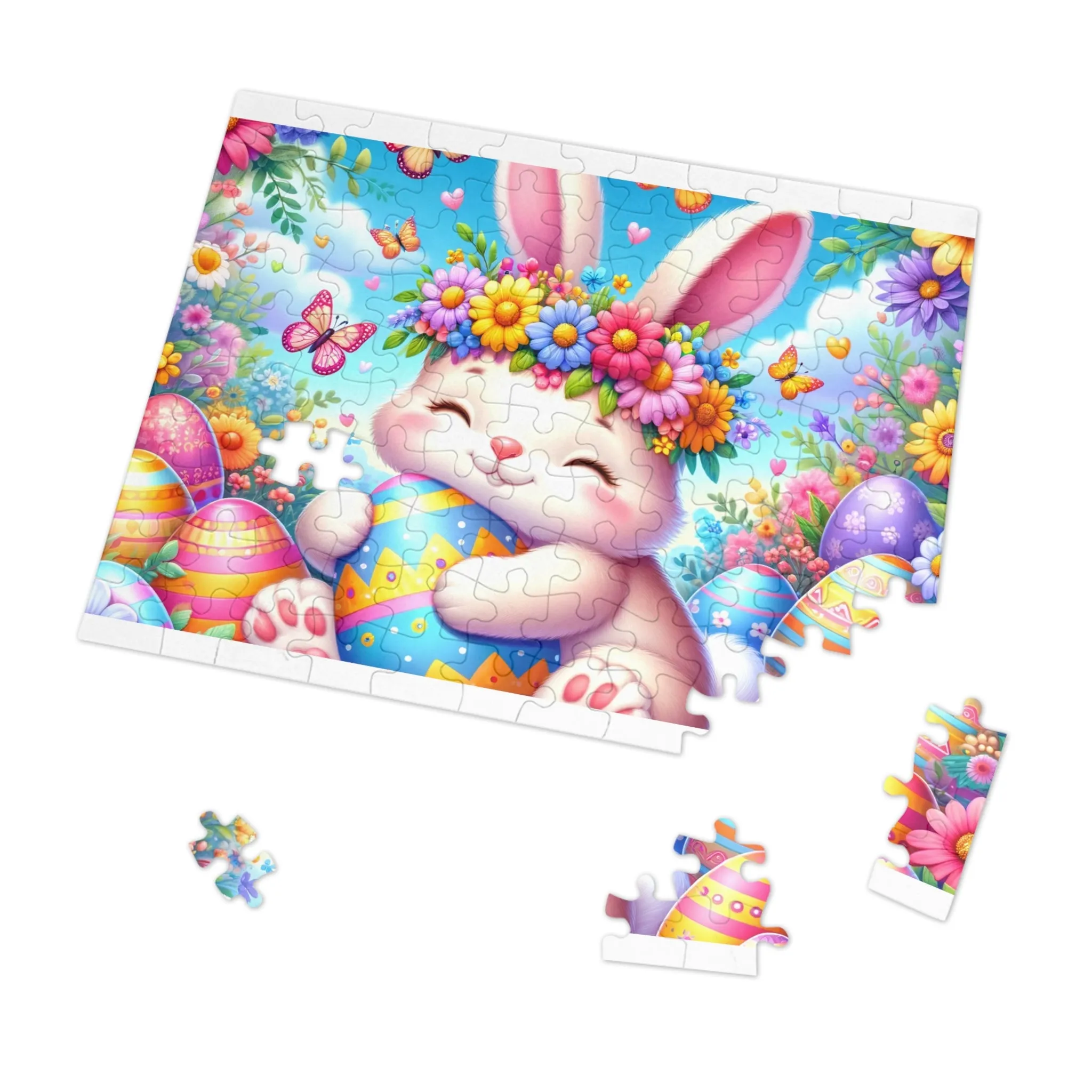 Puzzle, Easter, Rabbit, Personalised/Non-Personalised (30, 110, 252, 500,1000-Piece) awd-623