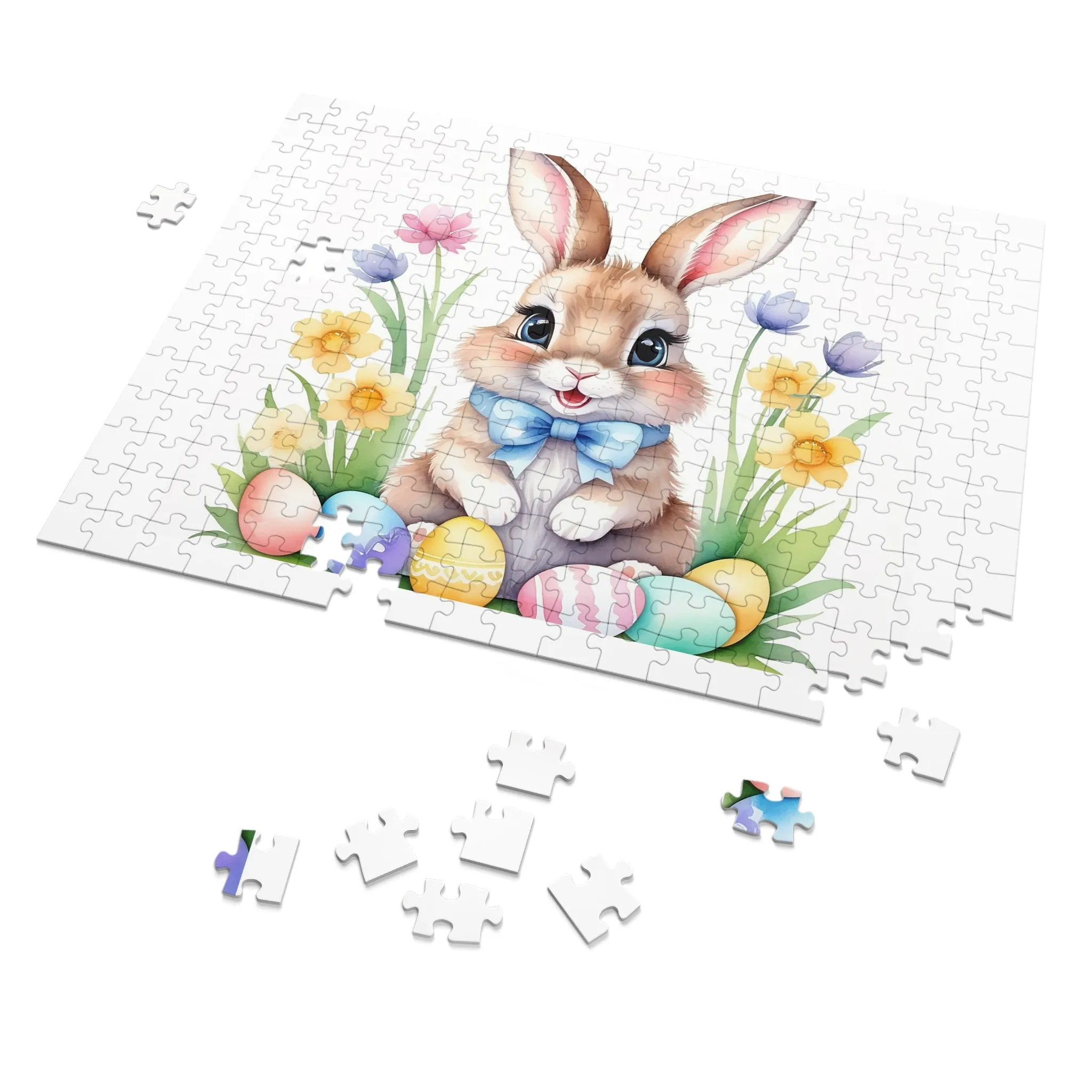 Puzzle, Easter, Rabbit, Personalised/Non-Personalised (30, 110, 252, 500,1000-Piece) awd-646