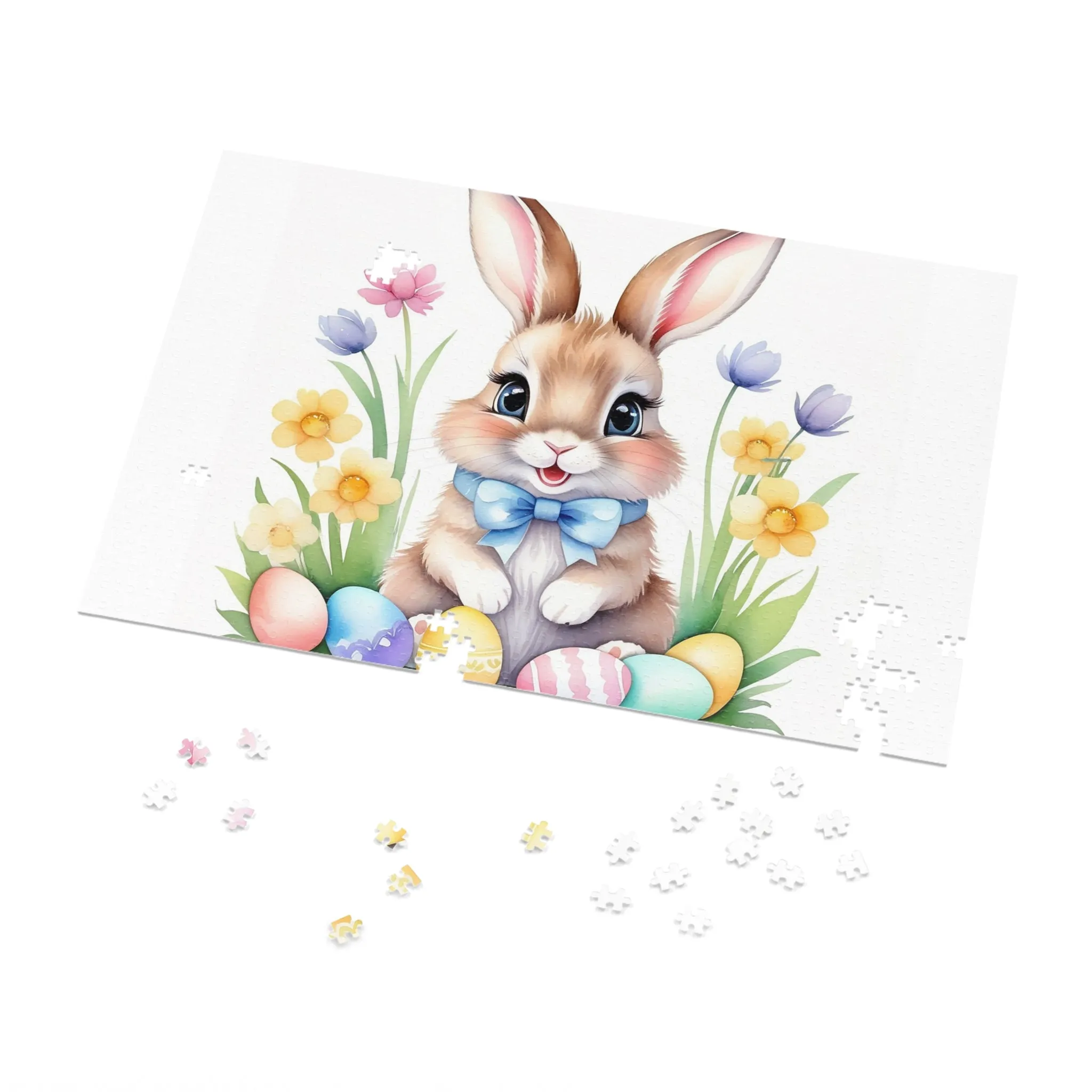 Puzzle, Easter, Rabbit, Personalised/Non-Personalised (30, 110, 252, 500,1000-Piece) awd-646