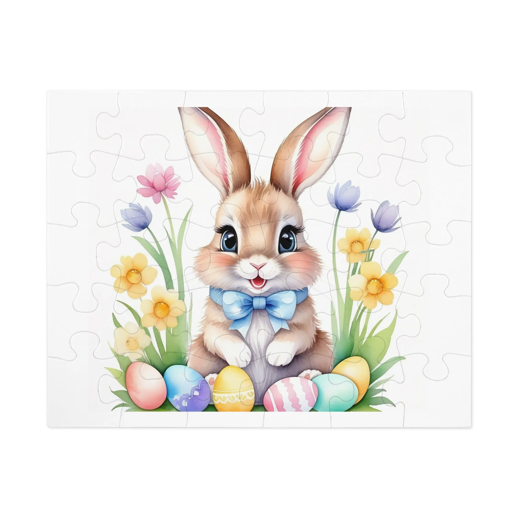 Puzzle, Easter, Rabbit, Personalised/Non-Personalised (30, 110, 252, 500,1000-Piece) awd-646