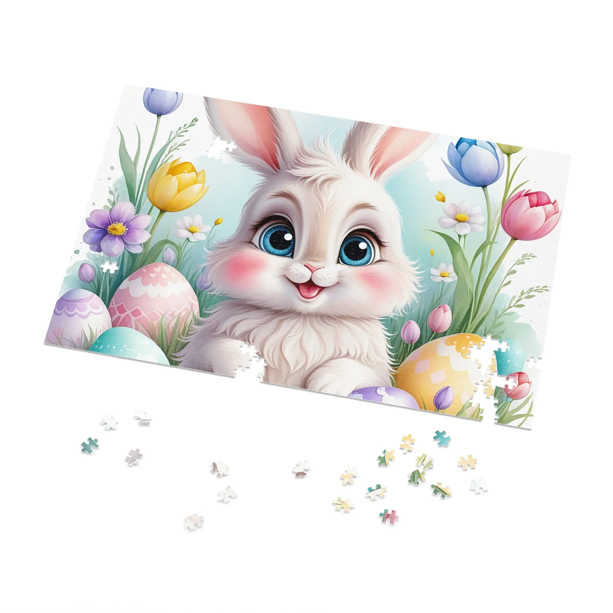 Puzzle, Easter, Rabbit, Personalised/Non-Personalised (30, 110, 252, 500,1000-Piece) awd-647