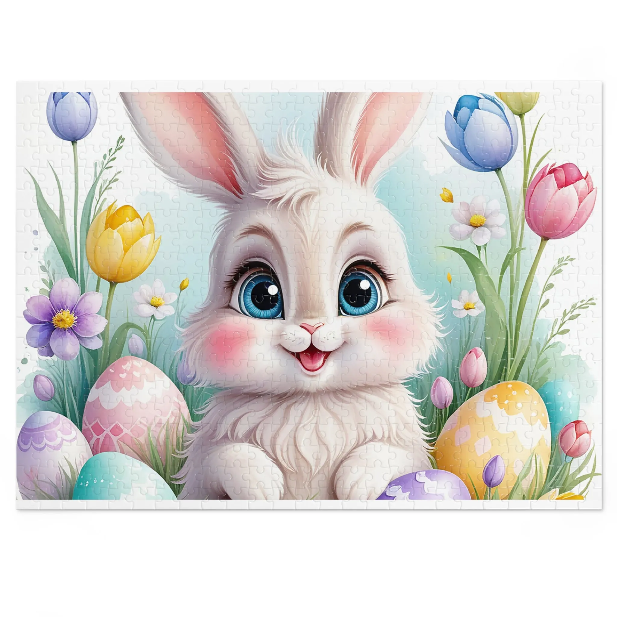 Puzzle, Easter, Rabbit, Personalised/Non-Personalised (30, 110, 252, 500,1000-Piece) awd-647