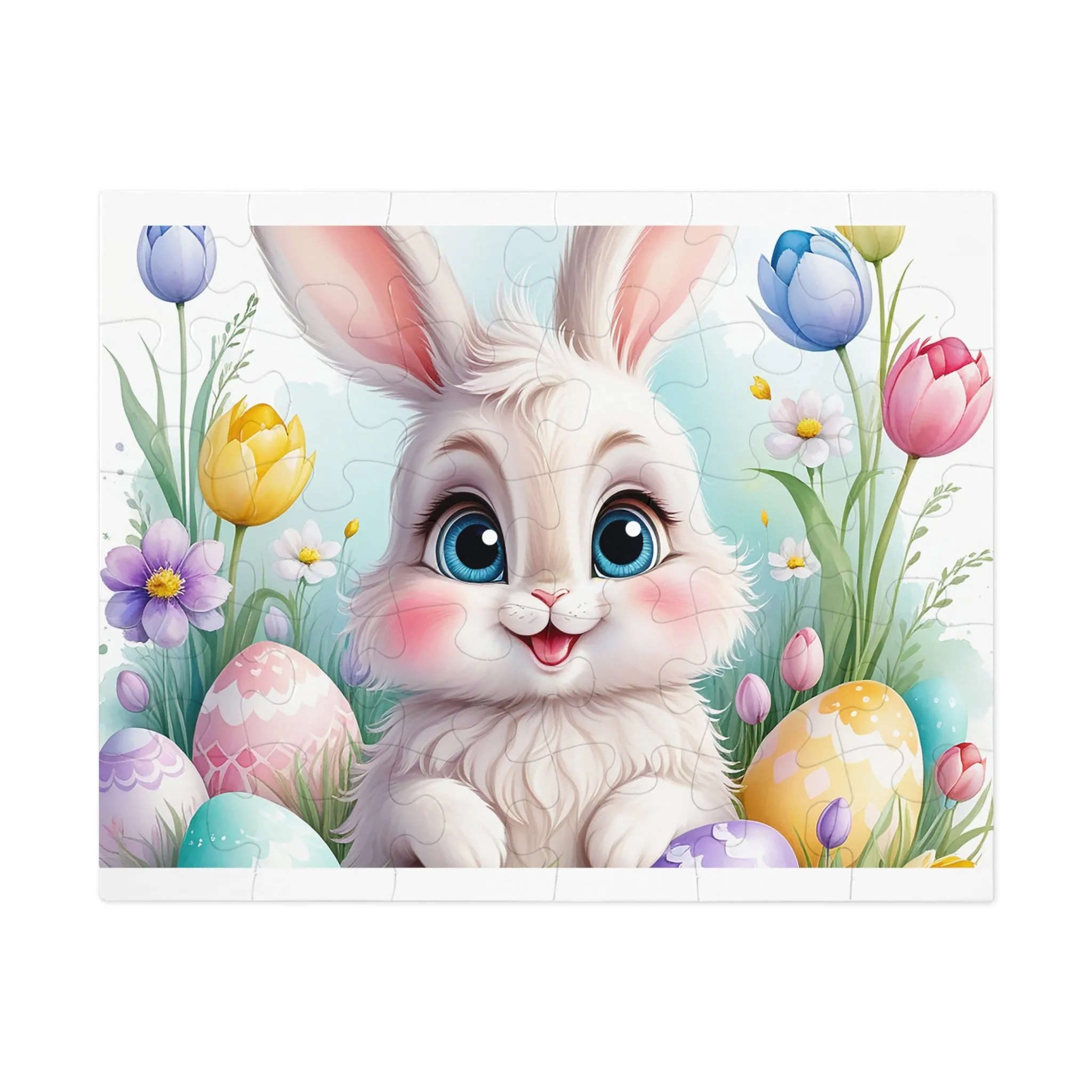 Puzzle, Easter, Rabbit, Personalised/Non-Personalised (30, 110, 252, 500,1000-Piece) awd-647