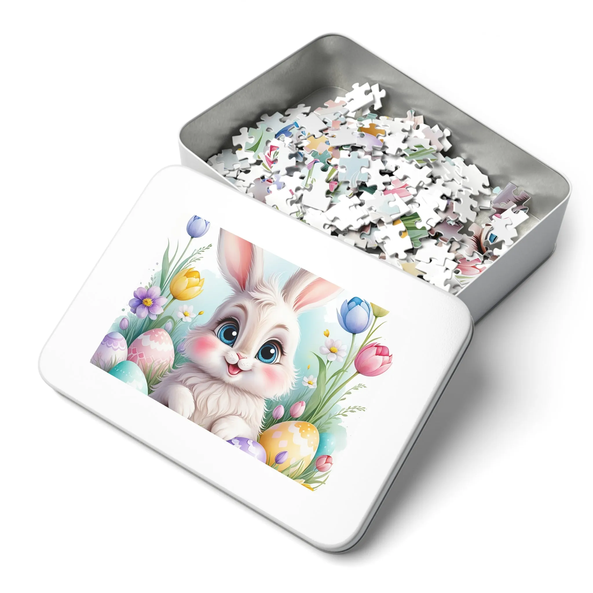 Puzzle, Easter, Rabbit, Personalised/Non-Personalised (30, 110, 252, 500,1000-Piece) awd-647