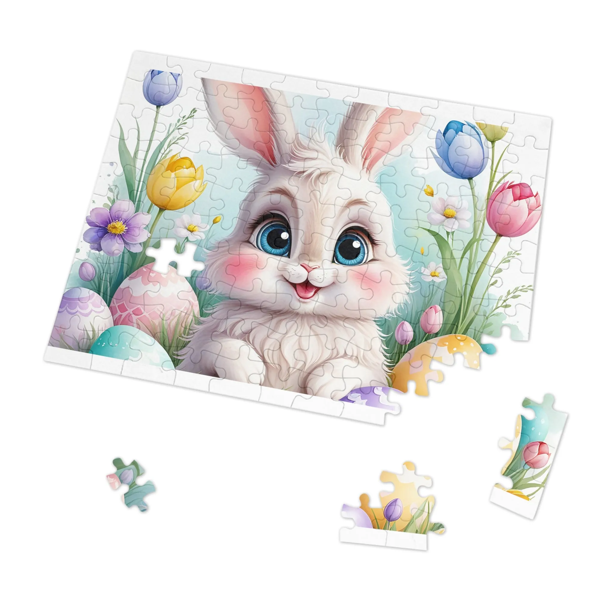 Puzzle, Easter, Rabbit, Personalised/Non-Personalised (30, 110, 252, 500,1000-Piece) awd-647