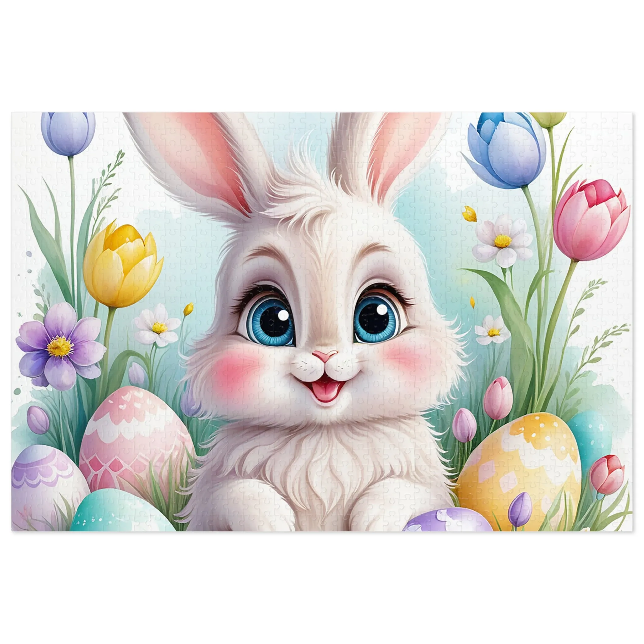 Puzzle, Easter, Rabbit, Personalised/Non-Personalised (30, 110, 252, 500,1000-Piece) awd-647