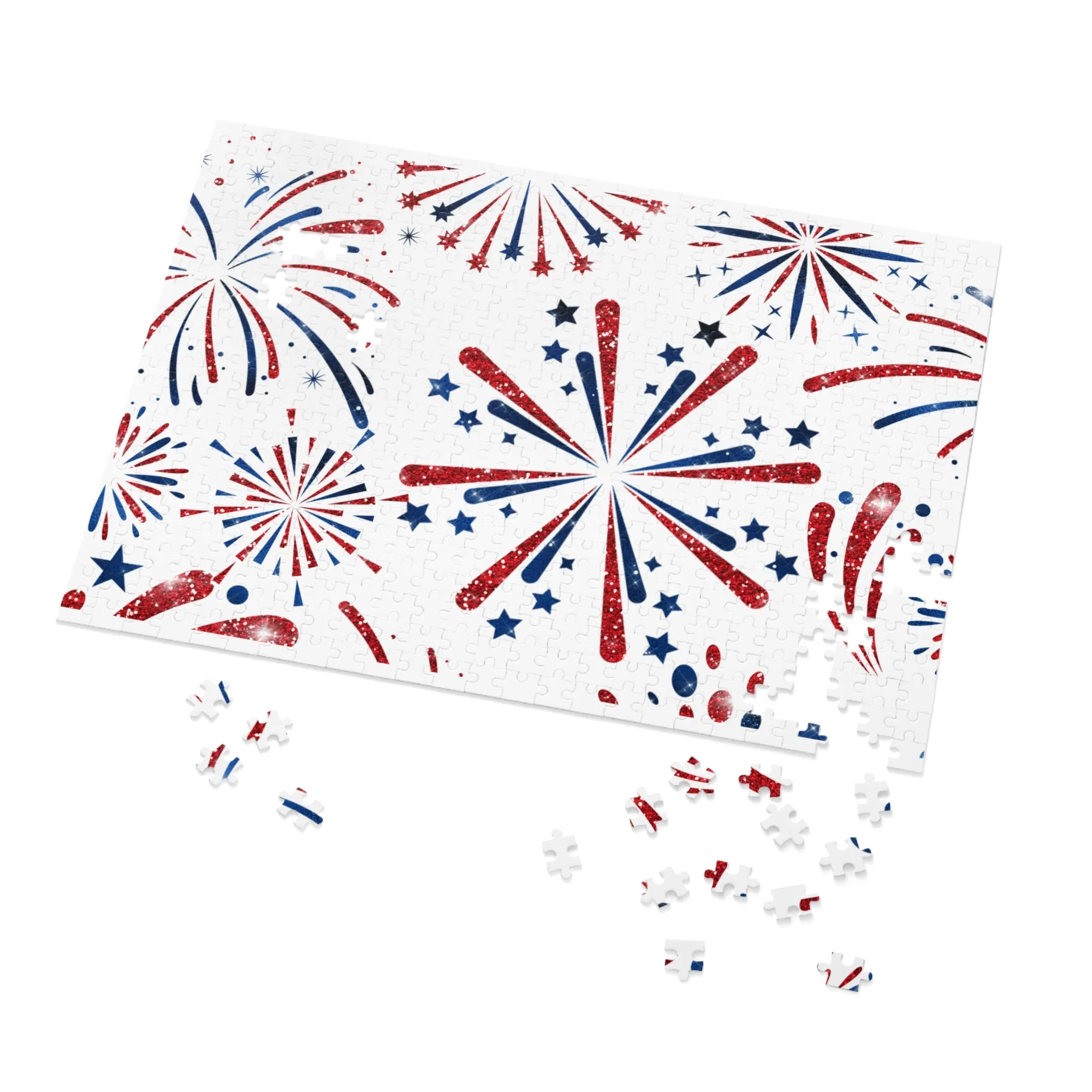 Puzzle, Fireworks, Personalised/Non-Personalised (30, 110, 252, 500,1000-Piece) awd-606