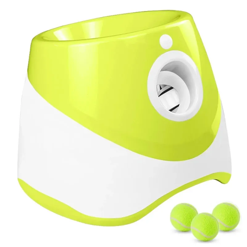 "Mini Tennis Ball Launcher – Perfect Indoor Fetch Fun for Small Pets!"