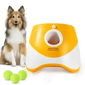 "Mini Tennis Ball Launcher – Perfect Indoor Fetch Fun for Small Pets!"