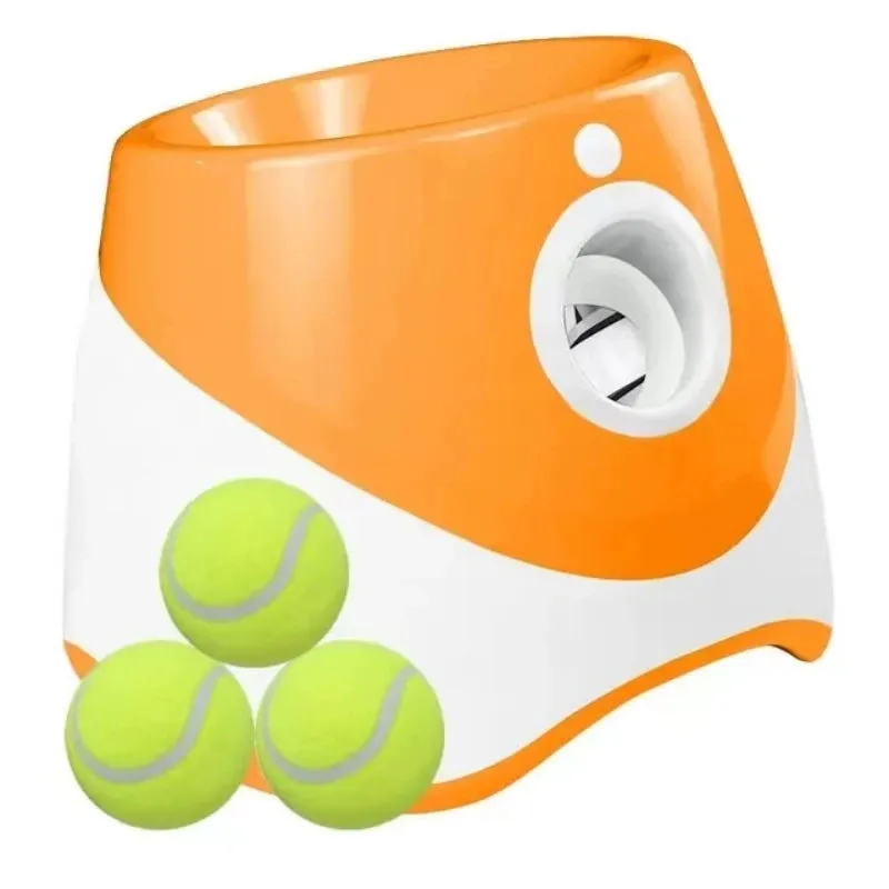 "Mini Tennis Ball Launcher – Perfect Indoor Fetch Fun for Small Pets!"