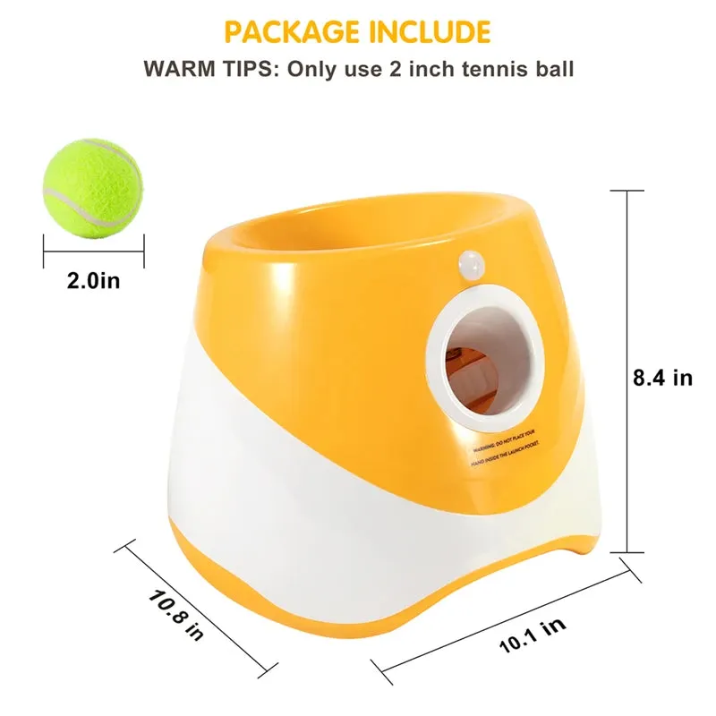 "Mini Tennis Ball Launcher – Perfect Indoor Fetch Fun for Small Pets!"