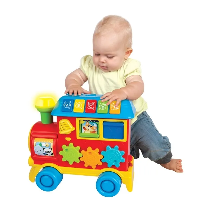 "Winfun: 3-in-1 Grow-with-Me Train - Floor Play, Push Walker, Ride-On