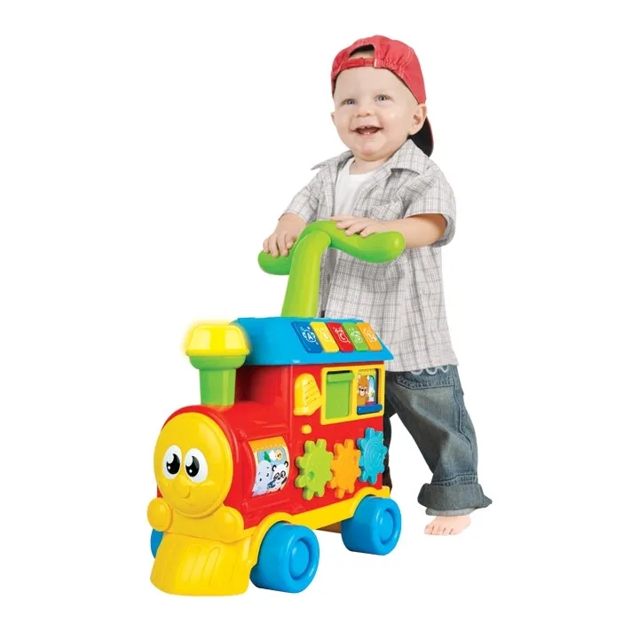 "Winfun: 3-in-1 Grow-with-Me Train - Floor Play, Push Walker, Ride-On