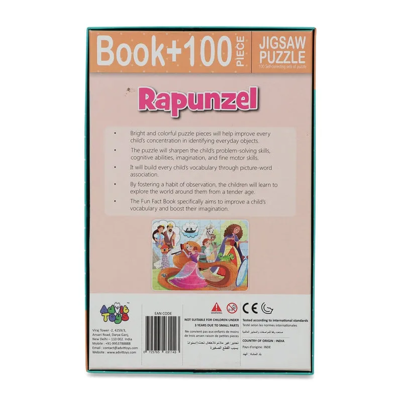 Rapunzel - Jigsaw puzzle (100 Piece   Educational Fun Fact Book Inside)