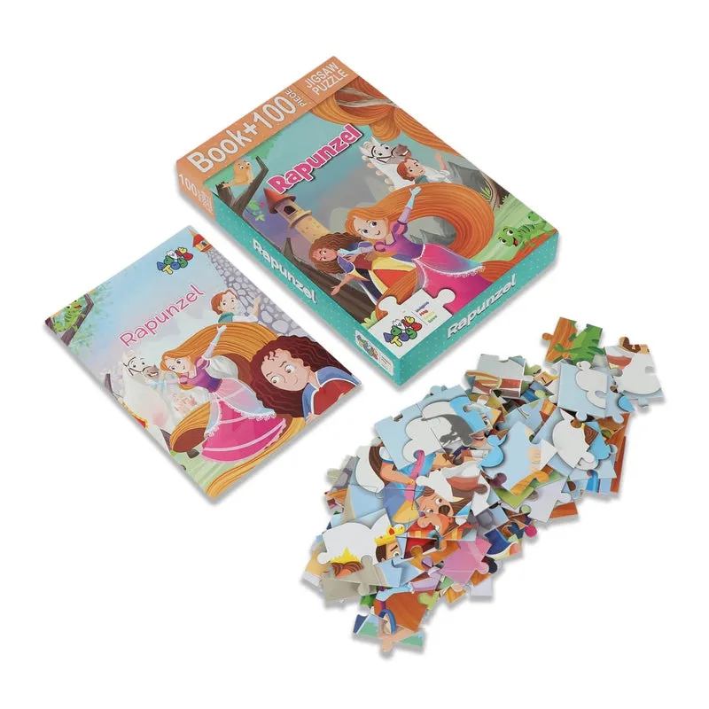 Rapunzel - Jigsaw puzzle (100 Piece   Educational Fun Fact Book Inside)