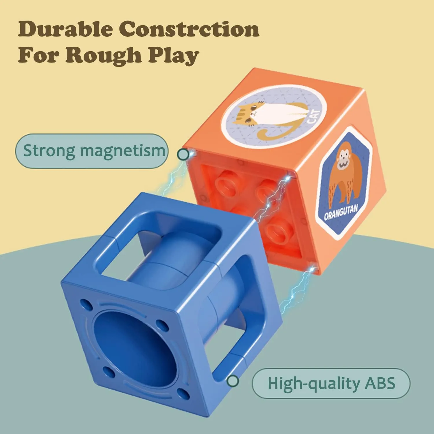 STEM Marble Run Magnetic Stacking Blocks with Dolls - 701