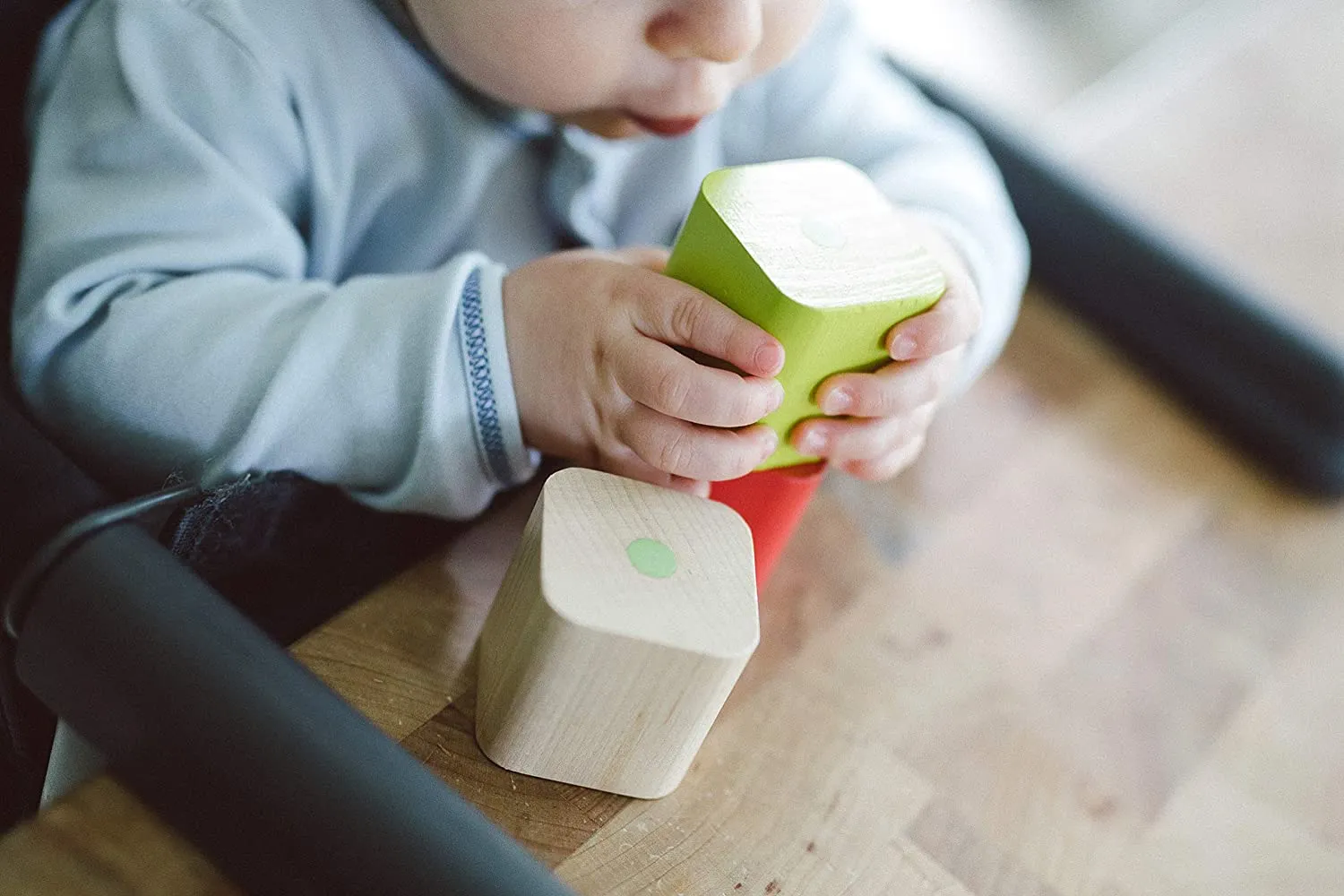 Tegu 15-Piece Baby's First Blocks Magnetic Wooden Block Set