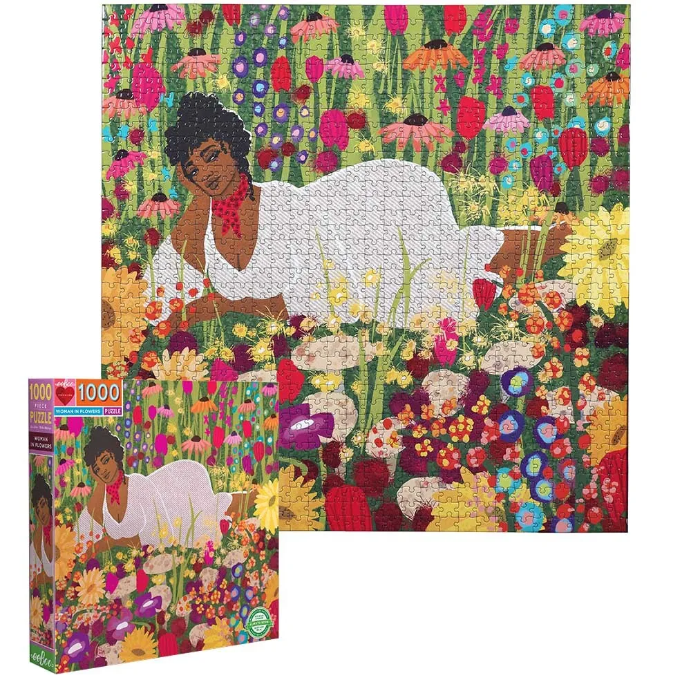 Woman in Flowers Puzzle 1000pc